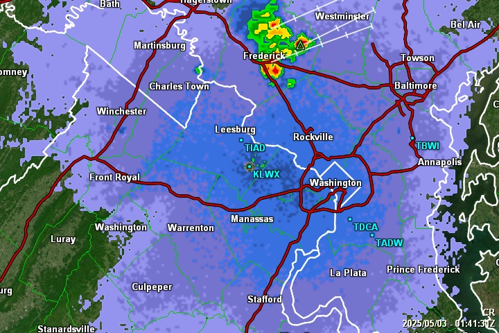 GRLevel3 radar from NWS station KLWX