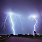 Heavy rain, Light thunderstorm, Overcast