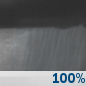 Tonight: Widespread rain showers. Cloudy, with a low around 53. Northeast wind 7 to 12 mph. Chance of precipitation is 100%. New rainfall amounts between a quarter and half of an inch possible. Tonight: Widespread Rain Showers